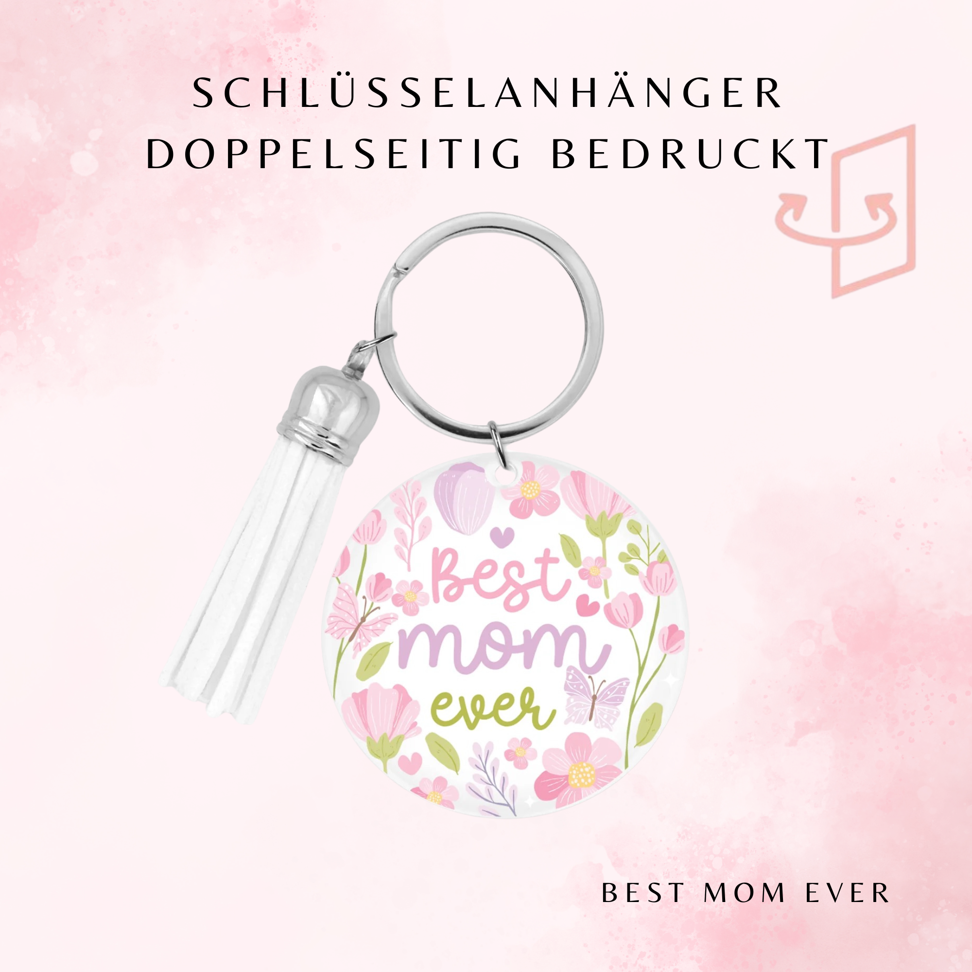 Best Mom Ever Schlüsselanhänger 🌸💖