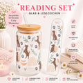Dog Lover Reading Set – Trinkglas & Lesezeichen