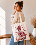 🌹🐱 Romantische Katzen Tote Bag – Für Katzenliebhaber mit Herz