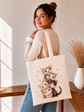 🐱💕 Süße Katzen Tote Bag – Das perfekte Accessoire für Katzenliebhaber