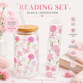 Pink Blossom Reading Set – Trinkglas & Lesezeichen 🌸🎀