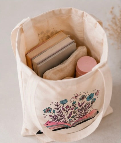 📖 Go Away, I'm Reading – Book Lover Tote Bag