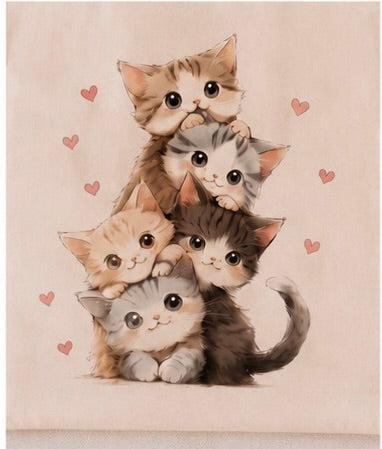 🐱💕 Süße Katzen Tote Bag – Das perfekte Accessoire für Katzenliebhaber