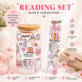 Bookish Girlie Reading Set – Trinkglas & Lesezeichen 📚💕