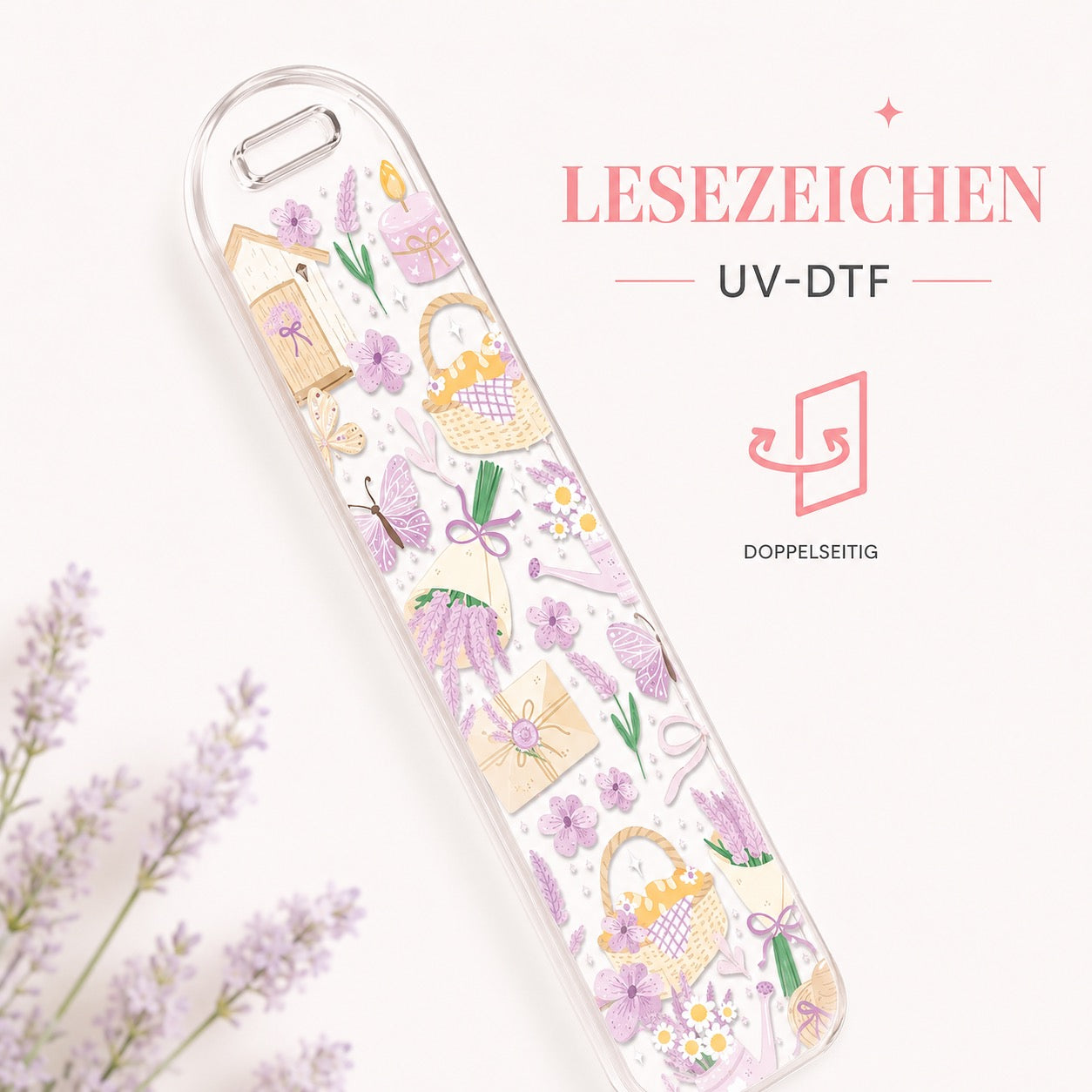 Lavender Cozy Reading Set – Trinkglas & Lesezeichen 🪻🌸