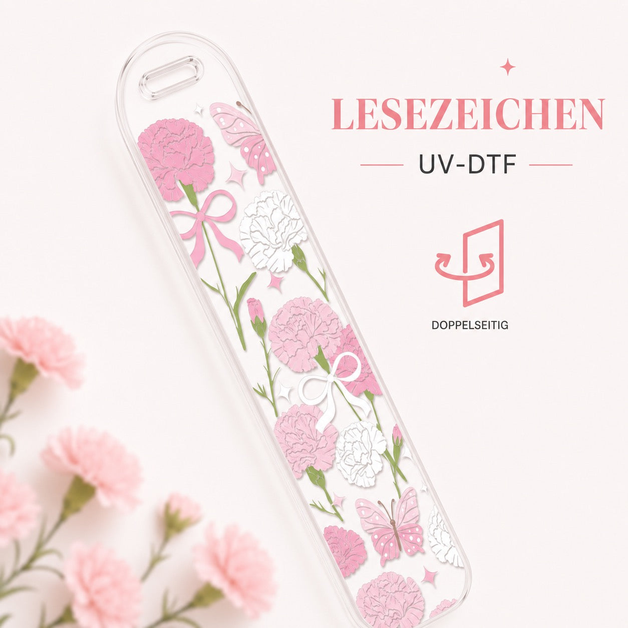 Pink Blossom Reading Set – Trinkglas & Lesezeichen 🌸🎀