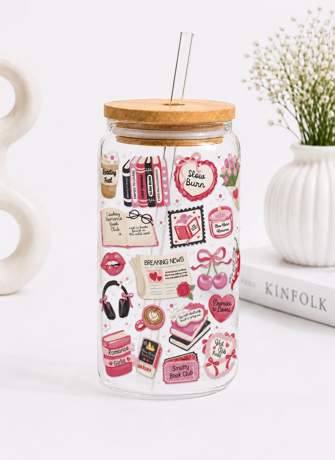 NEU Slow Burn Girlie Trinkglas | 16 oz