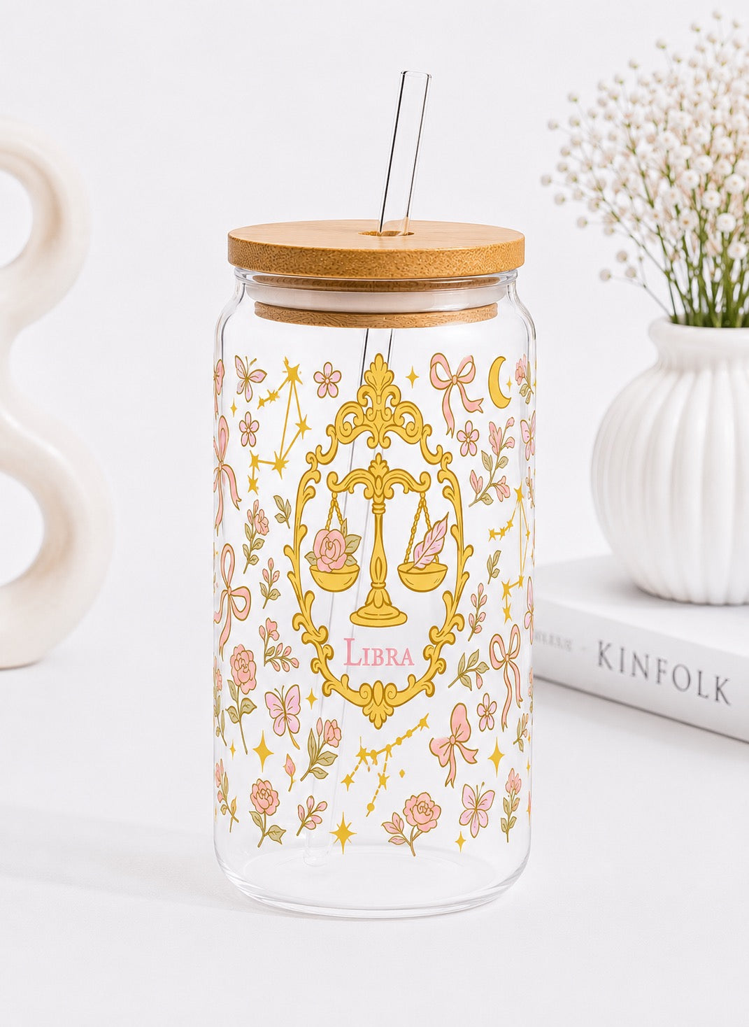 Coquette Libra Trinkglas – Sternzeichen Waage | 16 oz