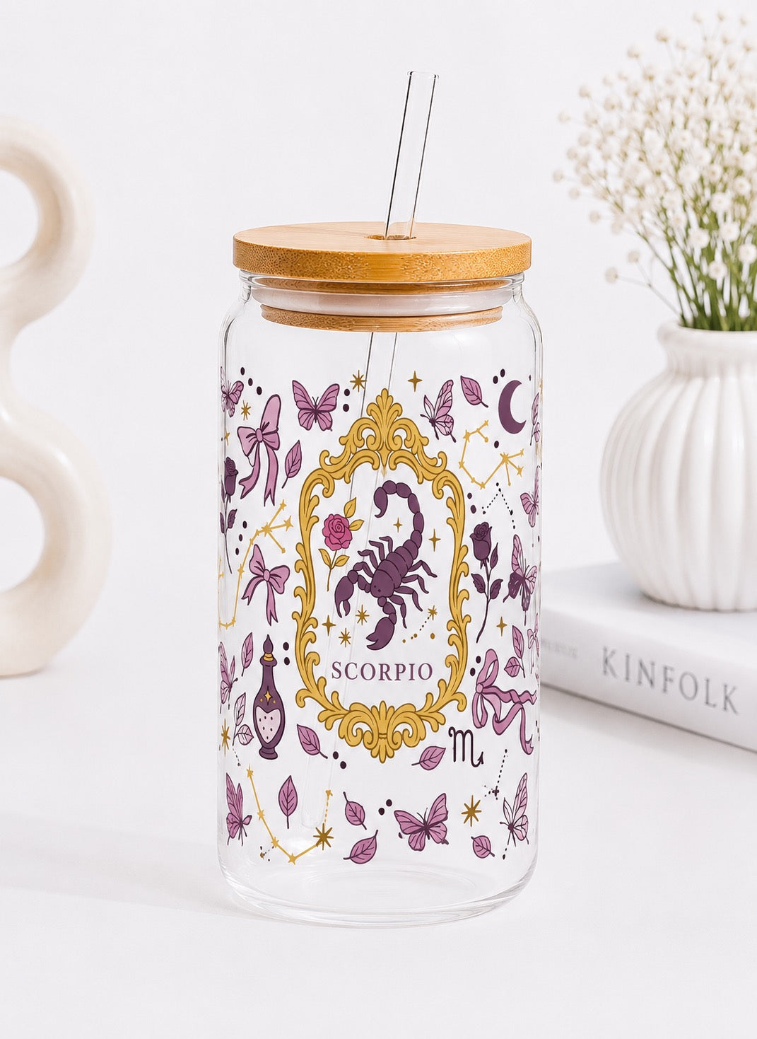 Coquette Scorpio Trinkglas – Sternzeichen Skorpion | 16 oz