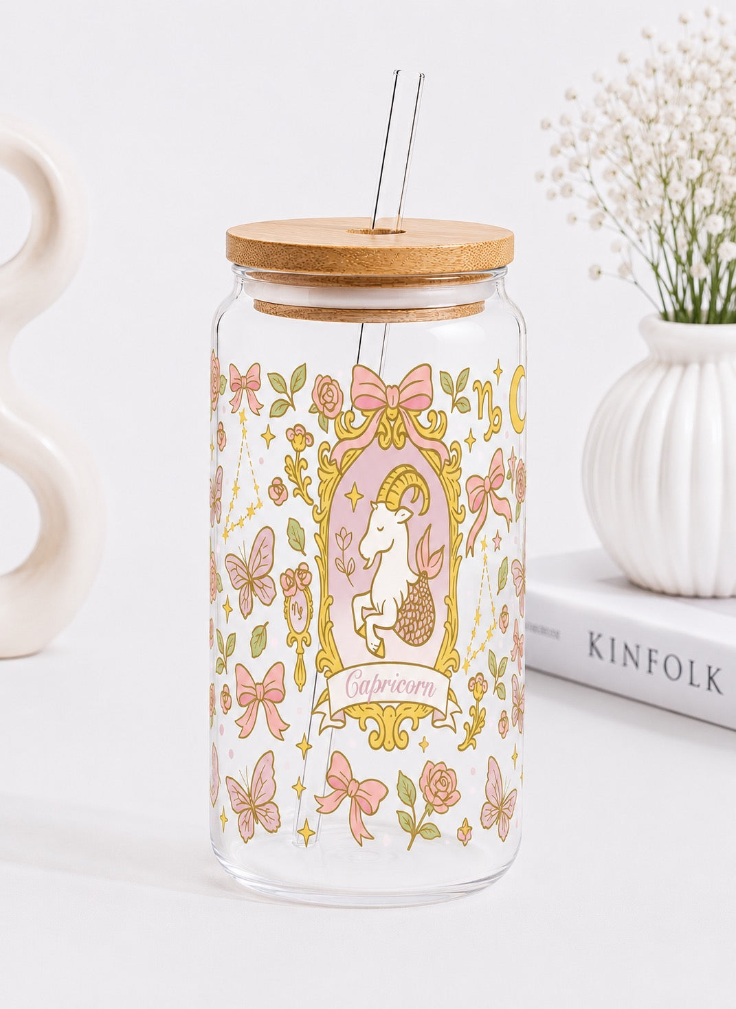 Coquette Capricorn Trinkglas – Sternzeichen Steinbock | 16 oz