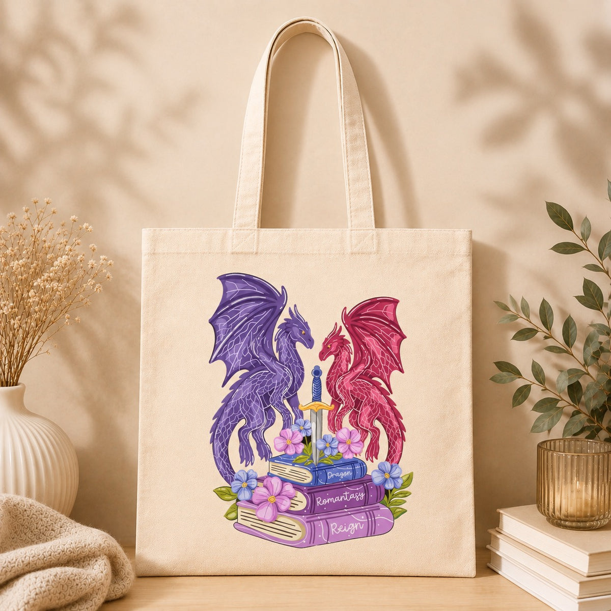 Romantasy mit Drachen – Stofftasche