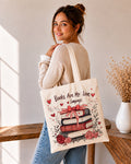 📚❤️ Books Are My Love Language – Book Lover Tote Bag