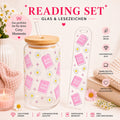 Book Babe Reading Set – Trinkglas & Lesezeichen