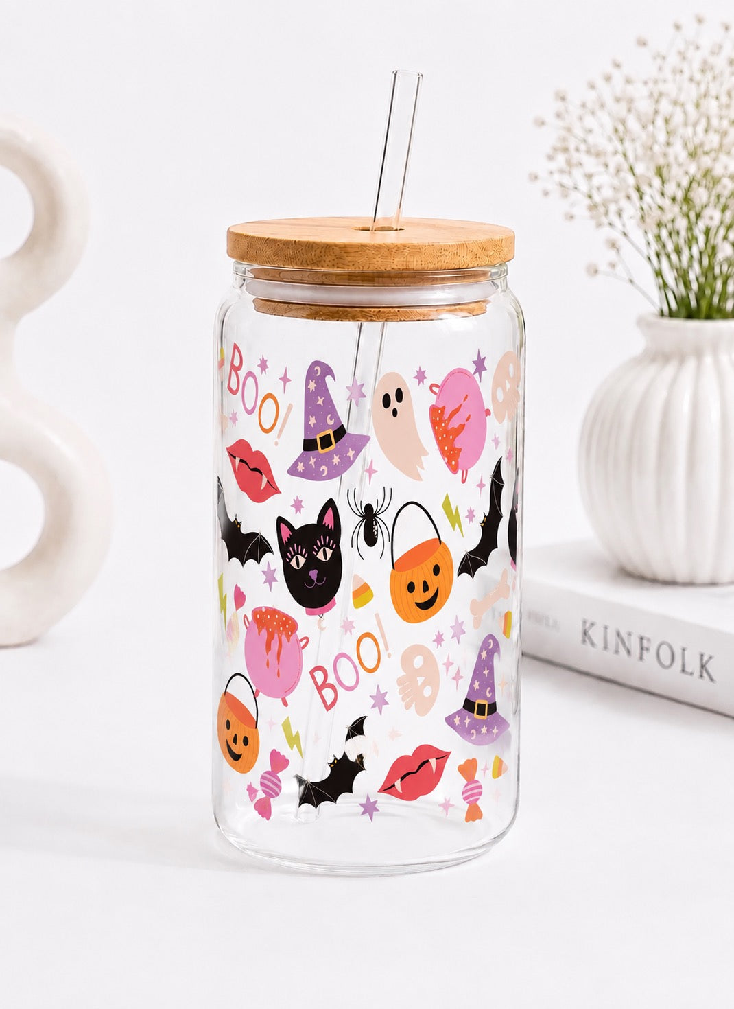 Halloween Friends Trinkglas | 16 oz