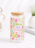 Grow with Grace Trinkglas 🌸✨ | 16 oz