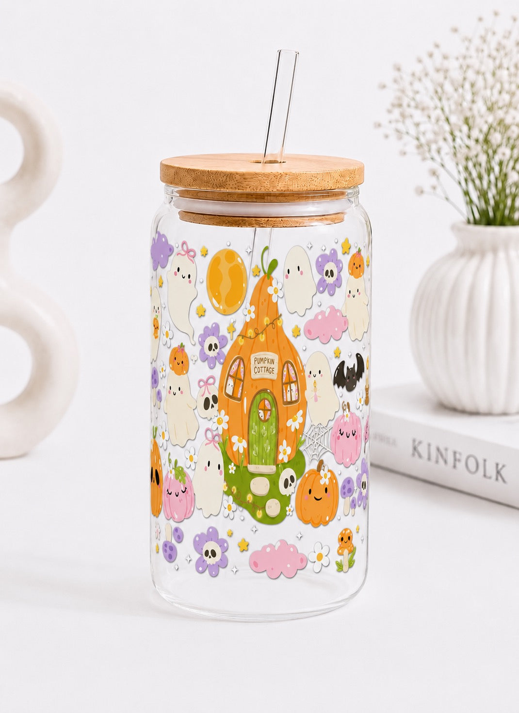 Pumpkin Cottage – Reading Set | Glas & Lesezeichen