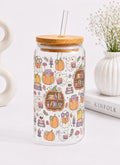Halloween Ghost Bookshelf Trinkglas | 16 oz