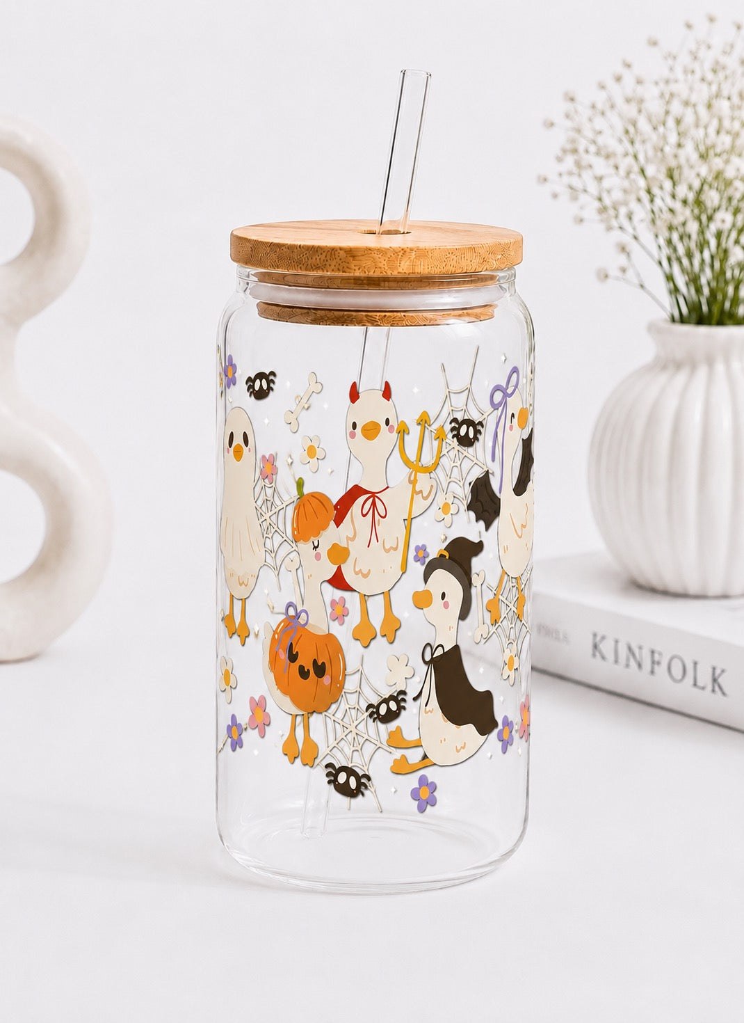 Spooky Silly Goose – Reading Set | Glas & Lesezeichen