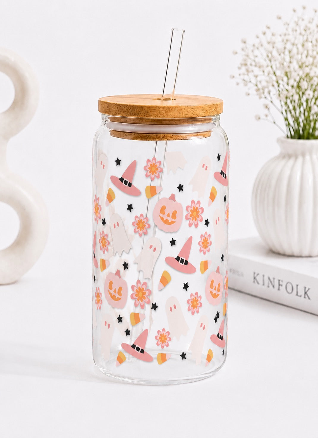 Candycorn Ghost – Reading Set | Glas & Lesezeichen