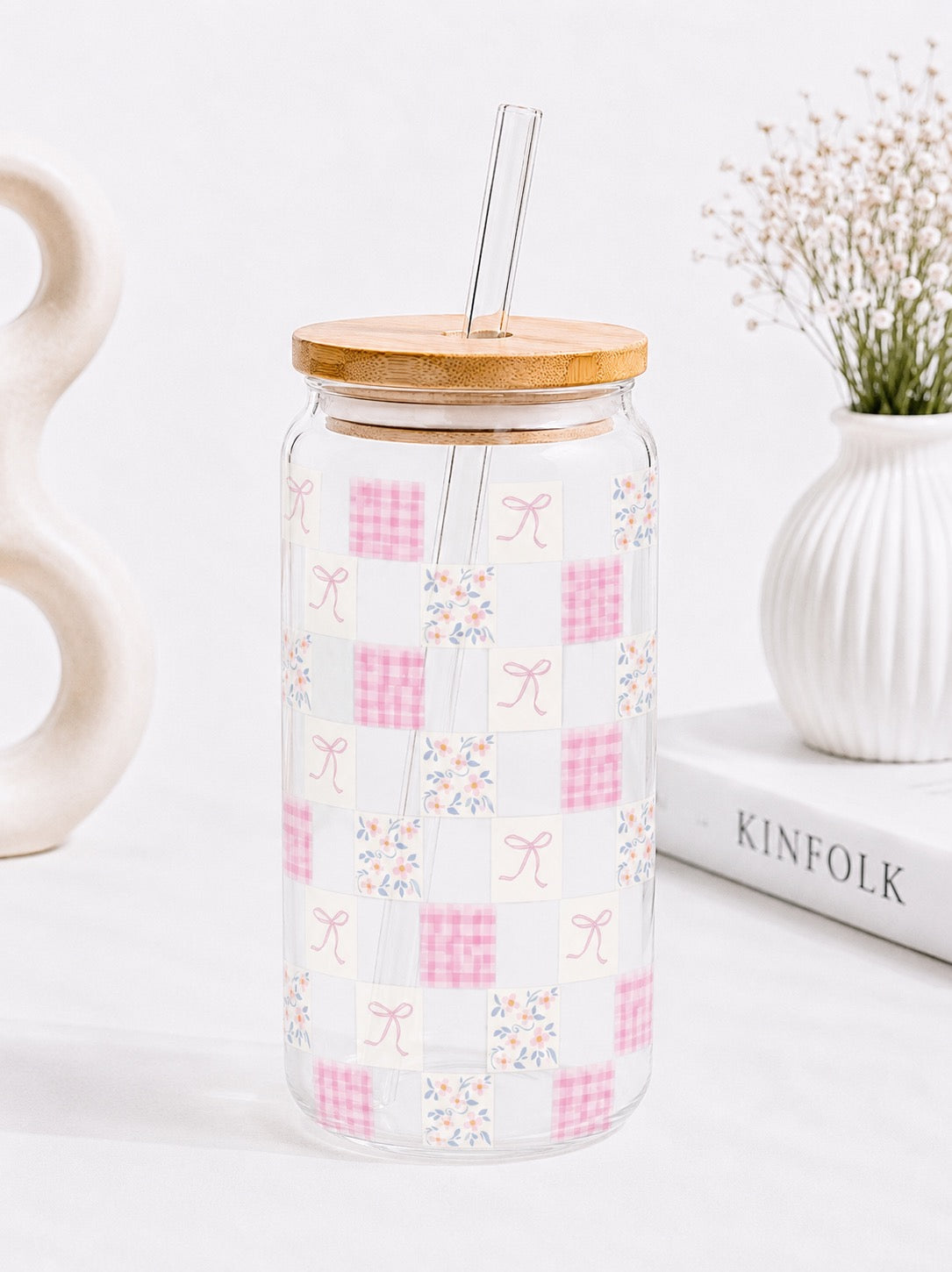 Everblooming Coquette Pink Trinkglas | 16 oz