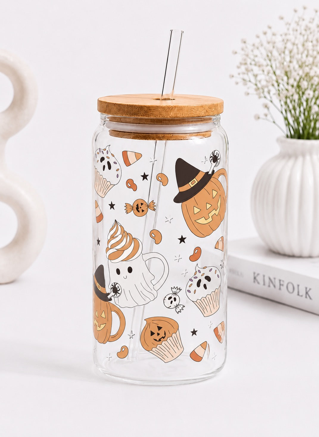 Halloween Café Trinkglas | 16 oz