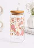 Cozy Blush Fall Trinkglas | 16 oz