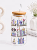 Romantasy Bookshelf Trinkglas | 16 oz
