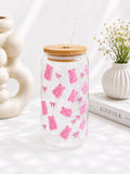 Pink Gummy Bear Trinkglas 🍬💕 | 16 oz