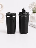 Schwarzer Thermobecher | 360 ml | Doppelwandig mit UV-DTF Druck