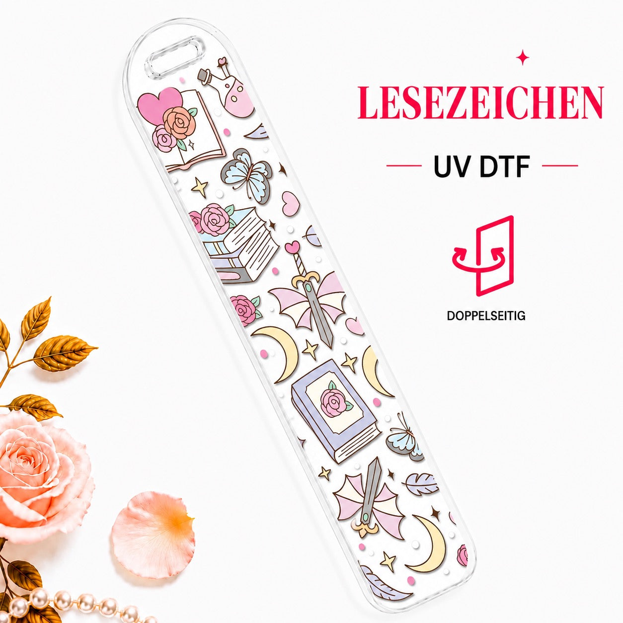 Addicted to Romantasy Bookmark - UV-DTF