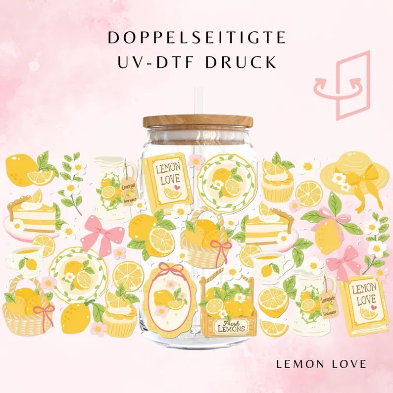 Lemon Love Trinkglas | 16 oz 🍋