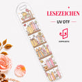 Halloween Ghost Bookshelf  Bookmark - UV-DTF