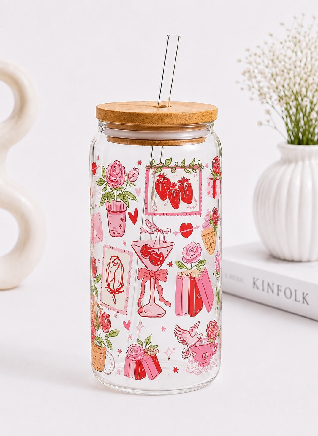 Galentine Time Trinkglas | 16 oz 🎀