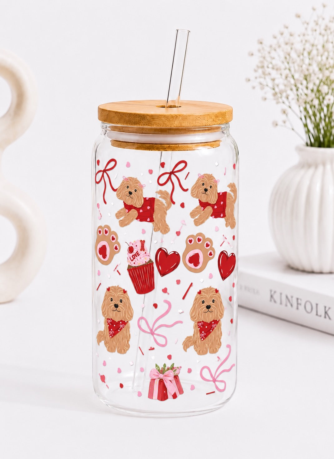 Puppy Love Trinkglas | 16 oz 🐶❤️