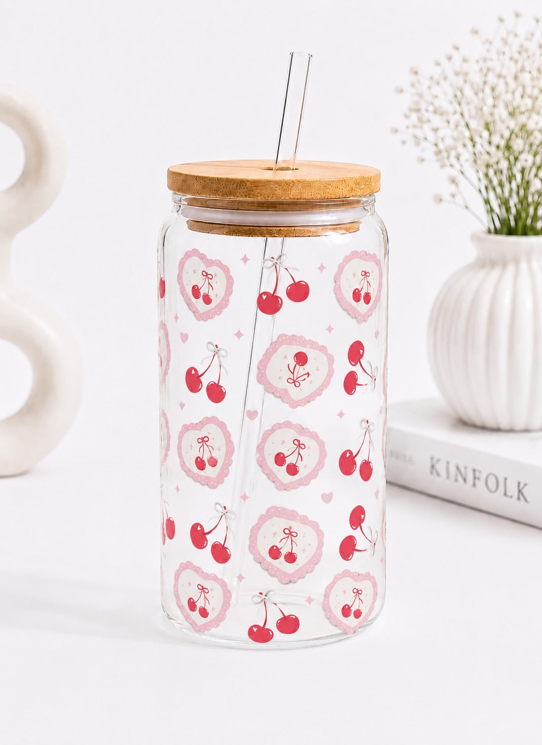 Romantic Cherry Trinkglas | 16 oz 🍒💖