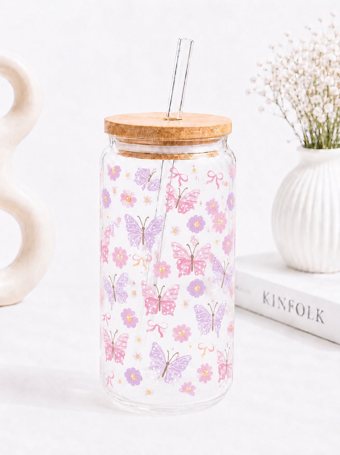 ButterflyTrinkglas 🌸 | 16 oz