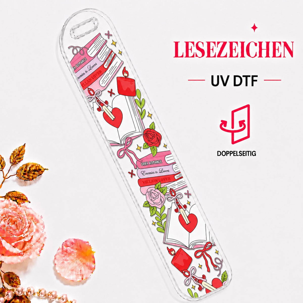 Dark Romance Bookmark - UV-DTF