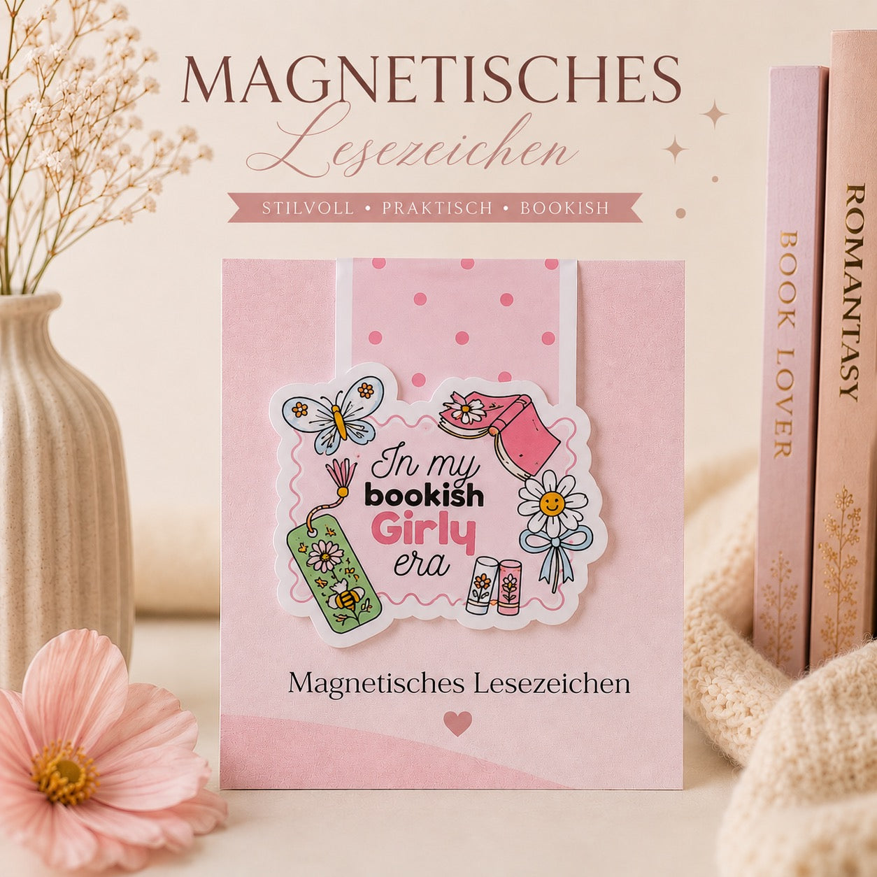 Magnetisches Lesezeichen – In My Bookish Girly Era ⭐