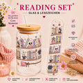 Halloween Bookshelf – Reading Set | Glas & Lesezeichen