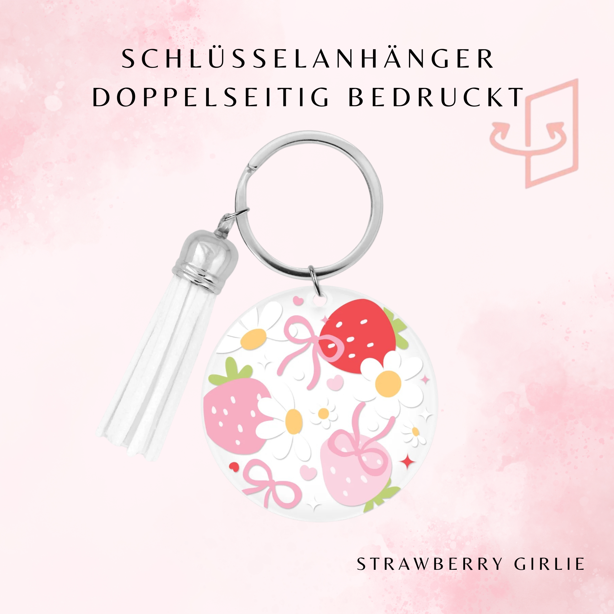 Strawberry Bloom Schlüsselanhänger 🍓🌼🎀