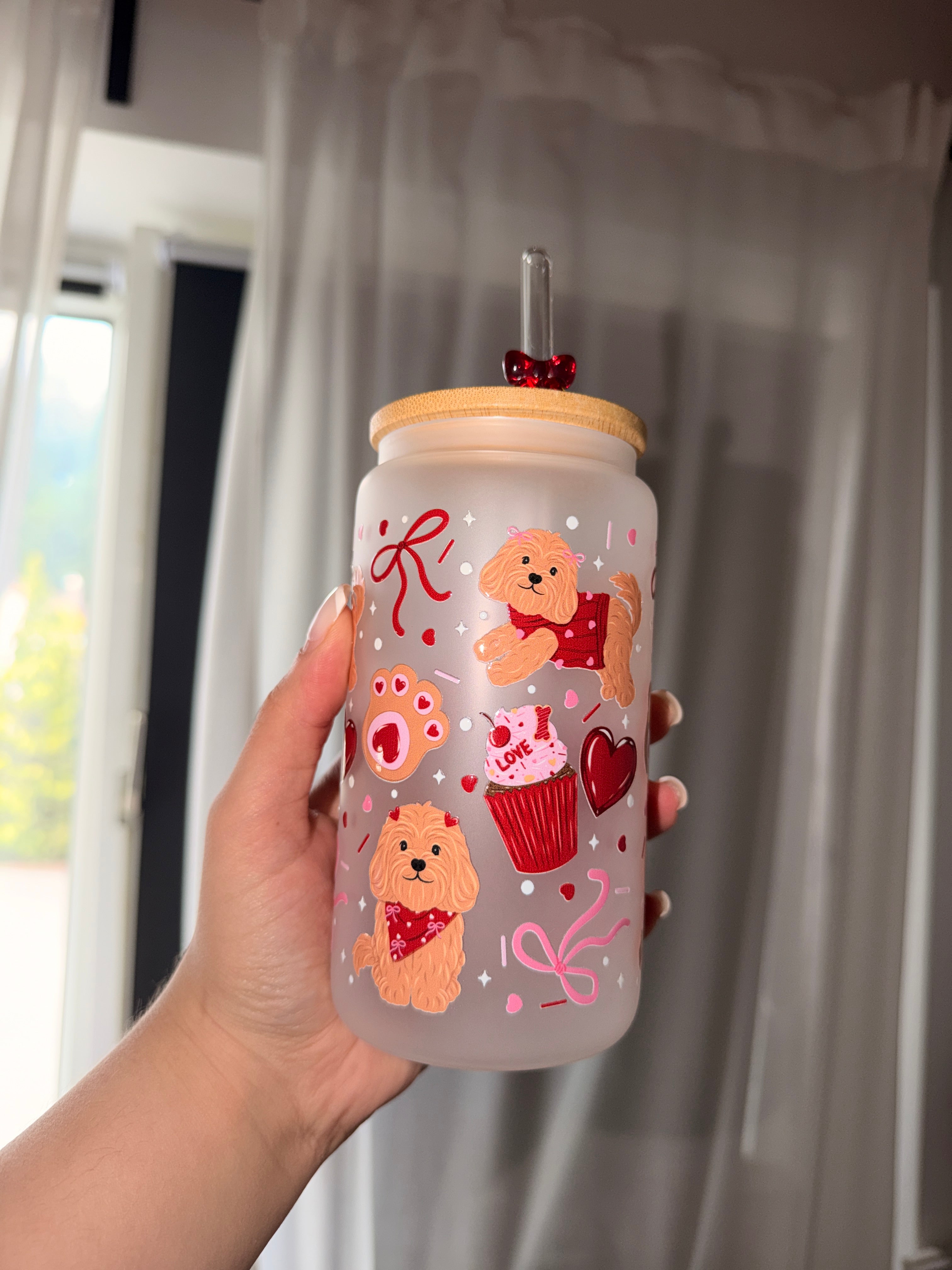 Puppy Love Trinkglas | 16 oz 🐶❤️