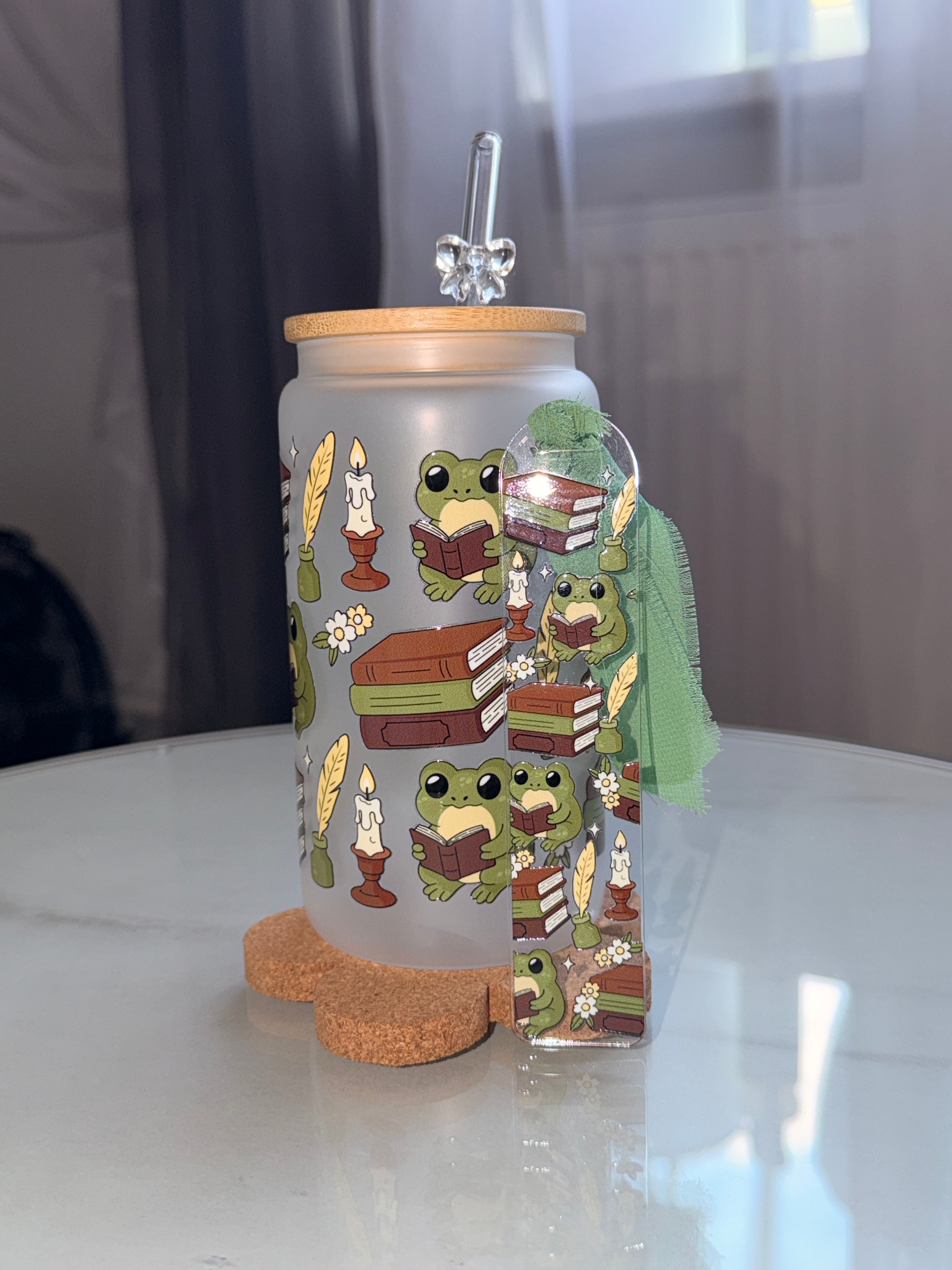 Froggy Book – Reading Set | Glas & Lesezeichen