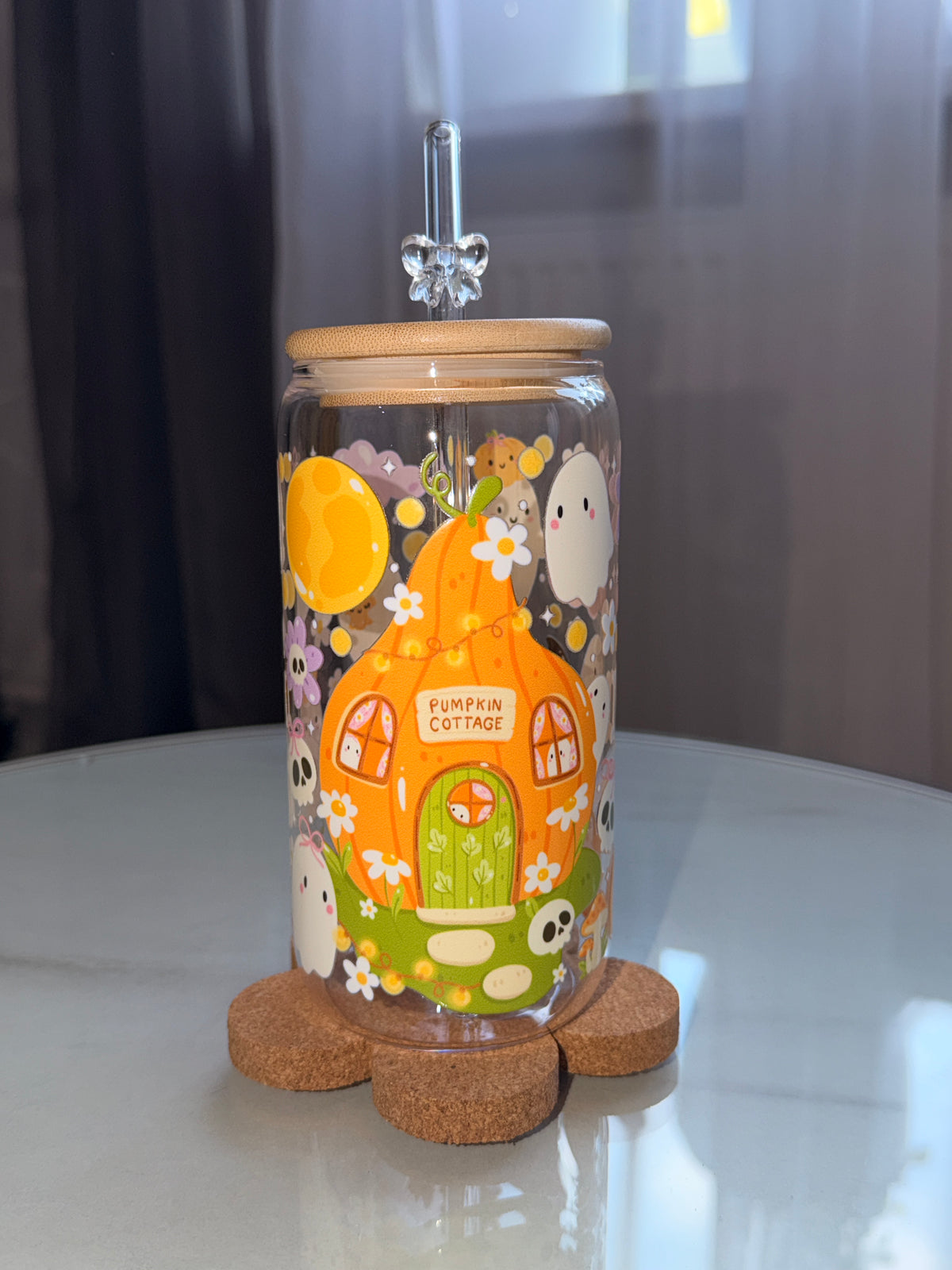 Pumpkin Cottage Trinkglas | 16 oz