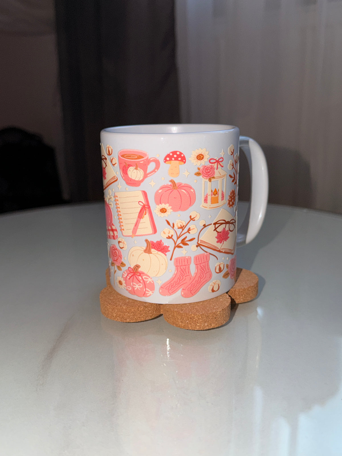 Cozy Blush Fall Keramiktasse | 11 oz