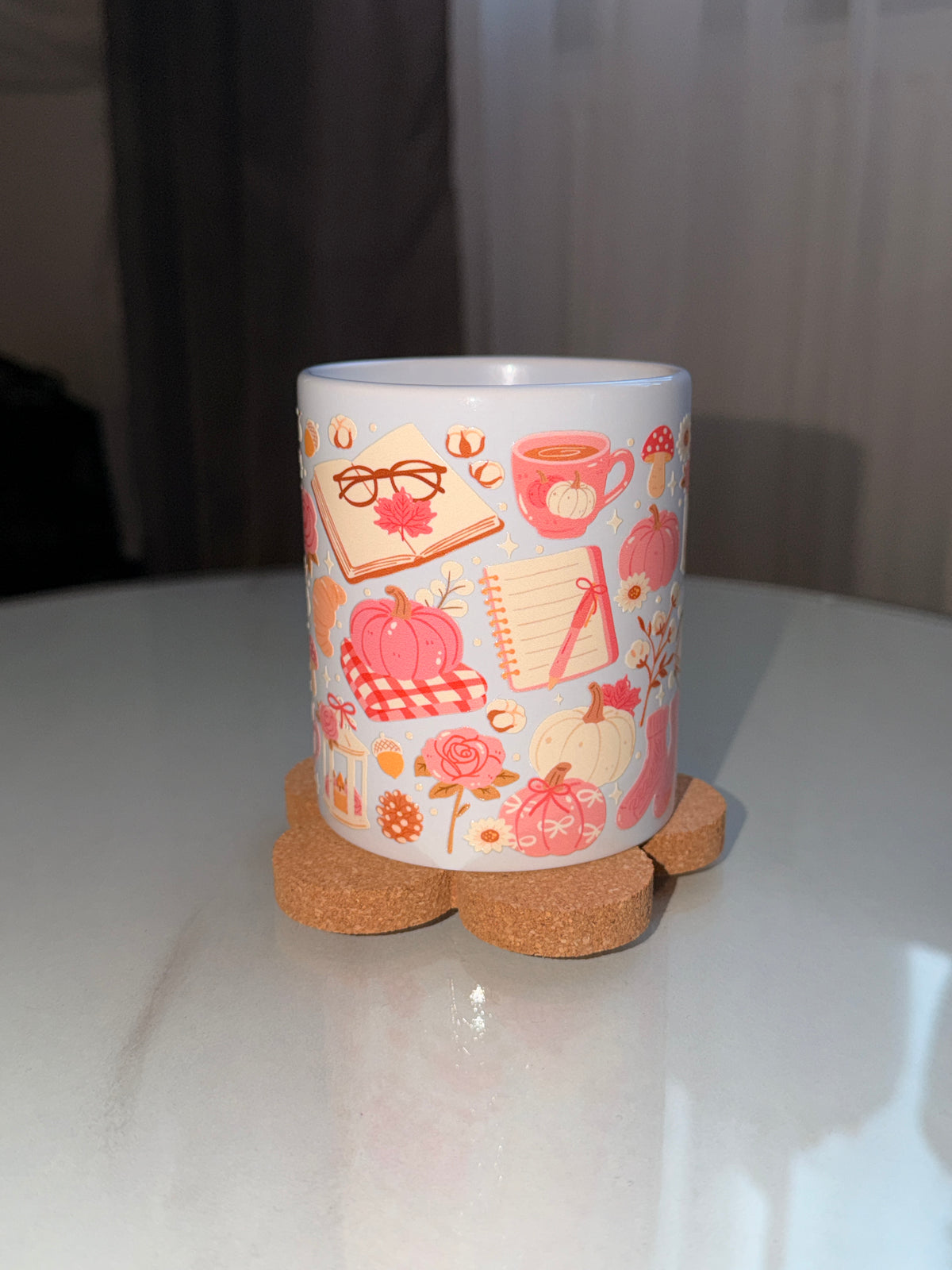 Cozy Blush Fall Keramiktasse | 11 oz