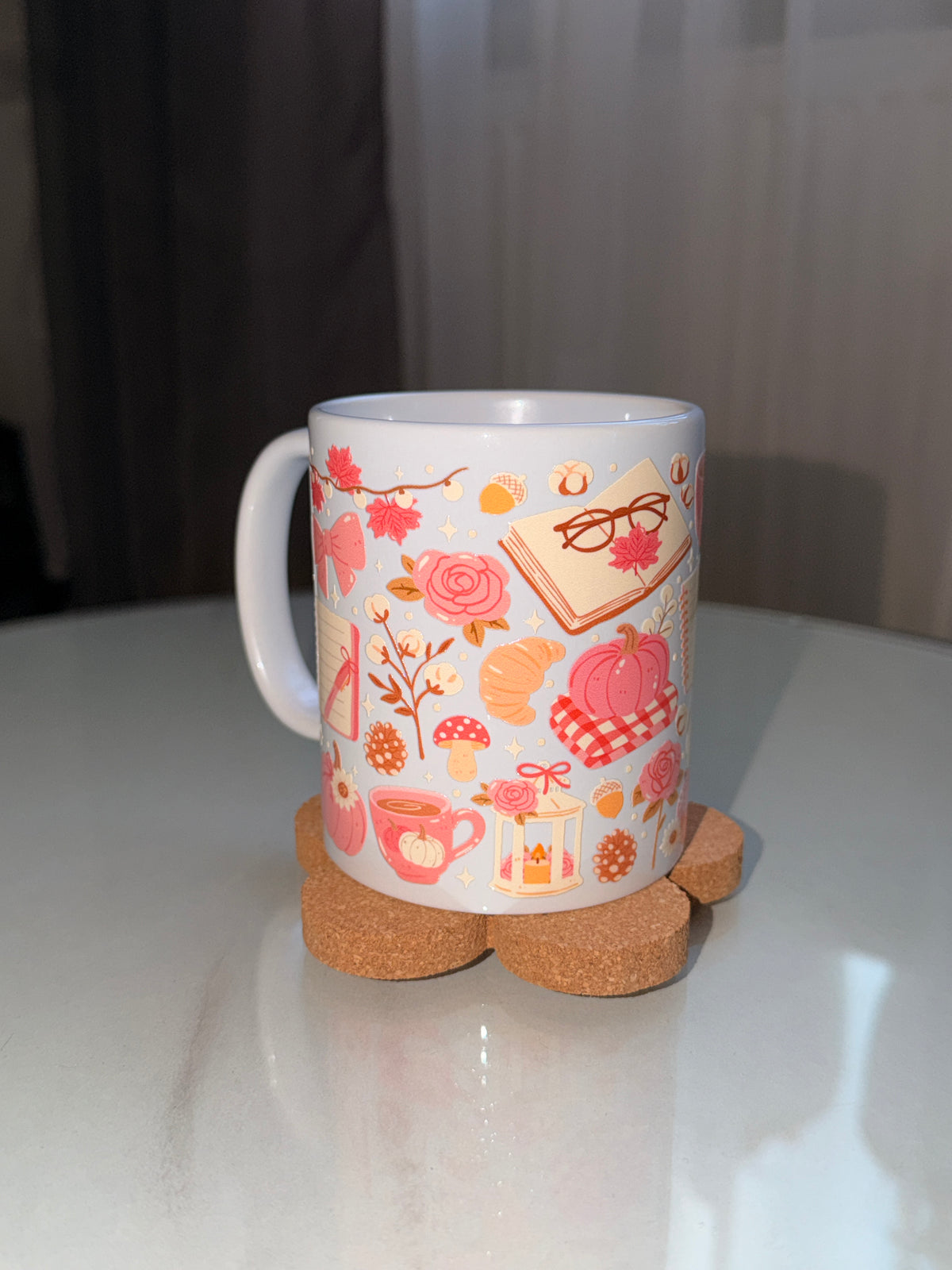 Cozy Blush Fall Keramiktasse | 11 oz