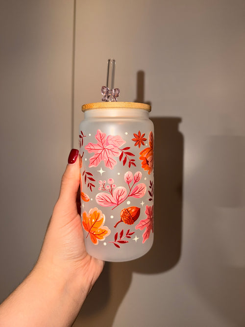Autumn Leaves Trinkglas | 16 oz