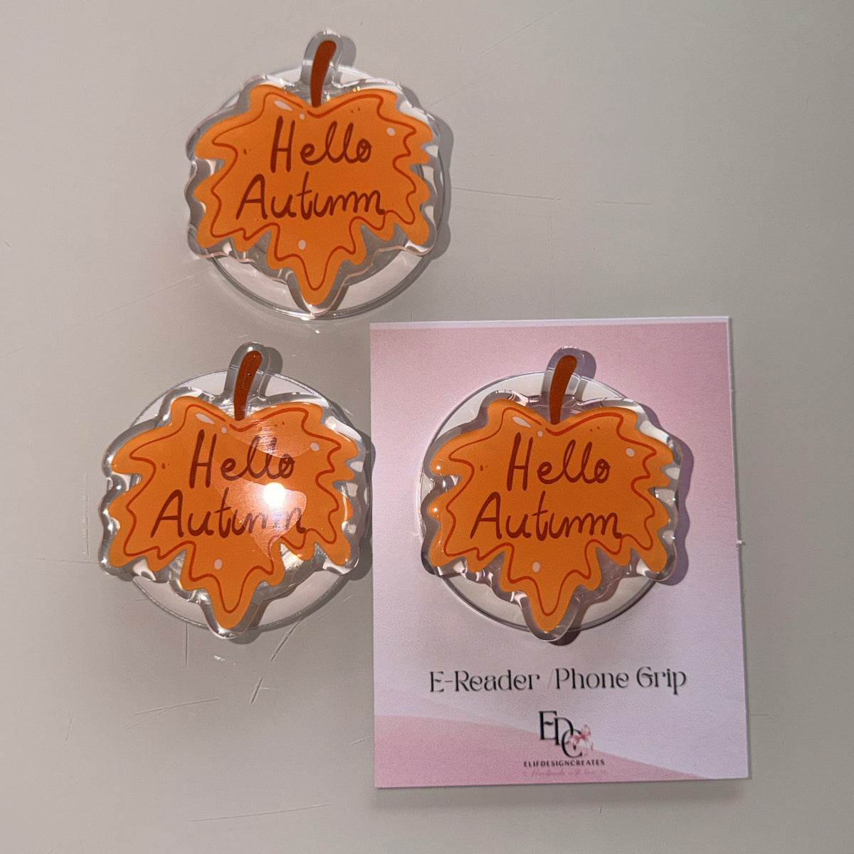 Hello Autumn E-Reader / Phone Grip