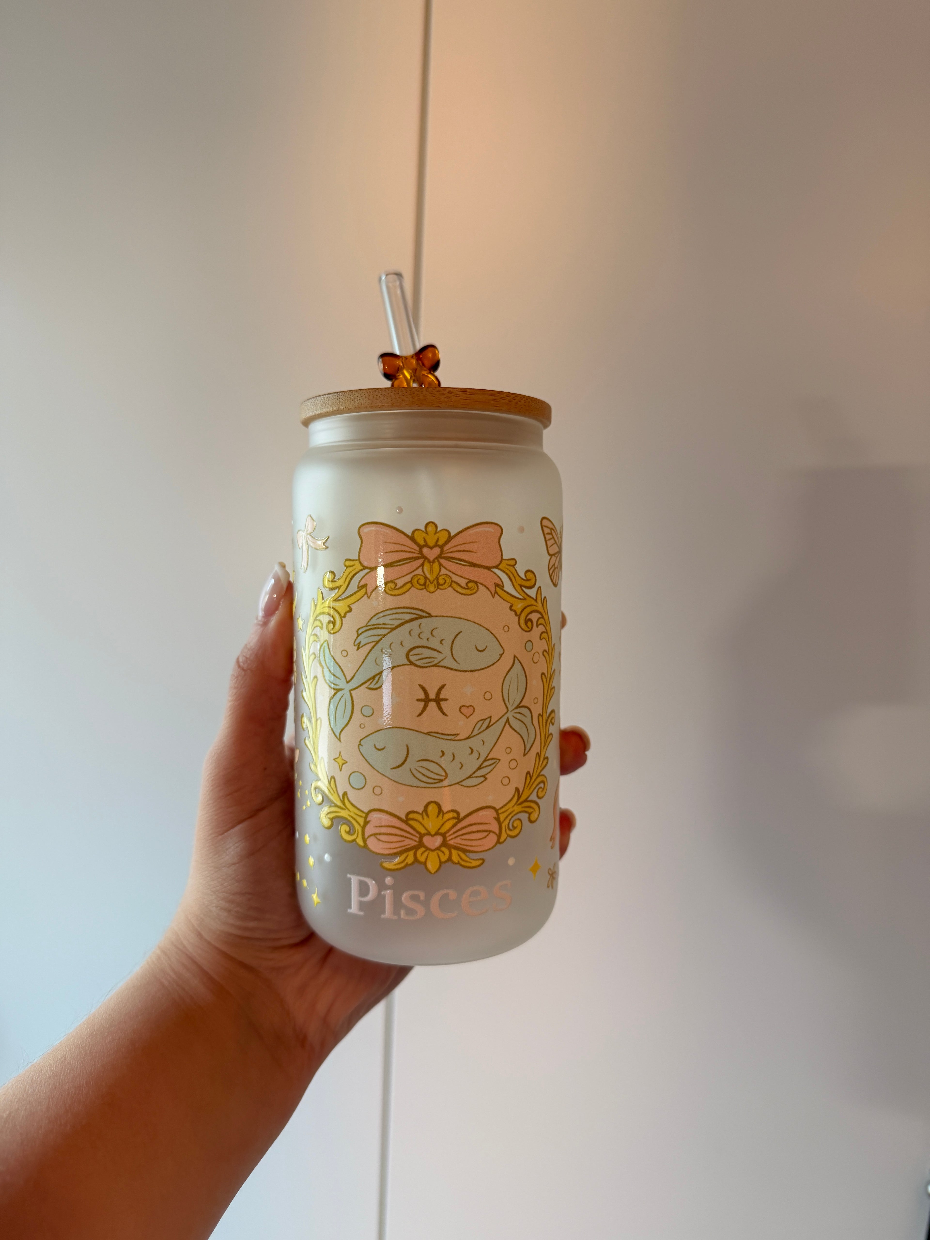 Coquette Pisces Trinkglas – Sternzeichen Fische | 16 oz