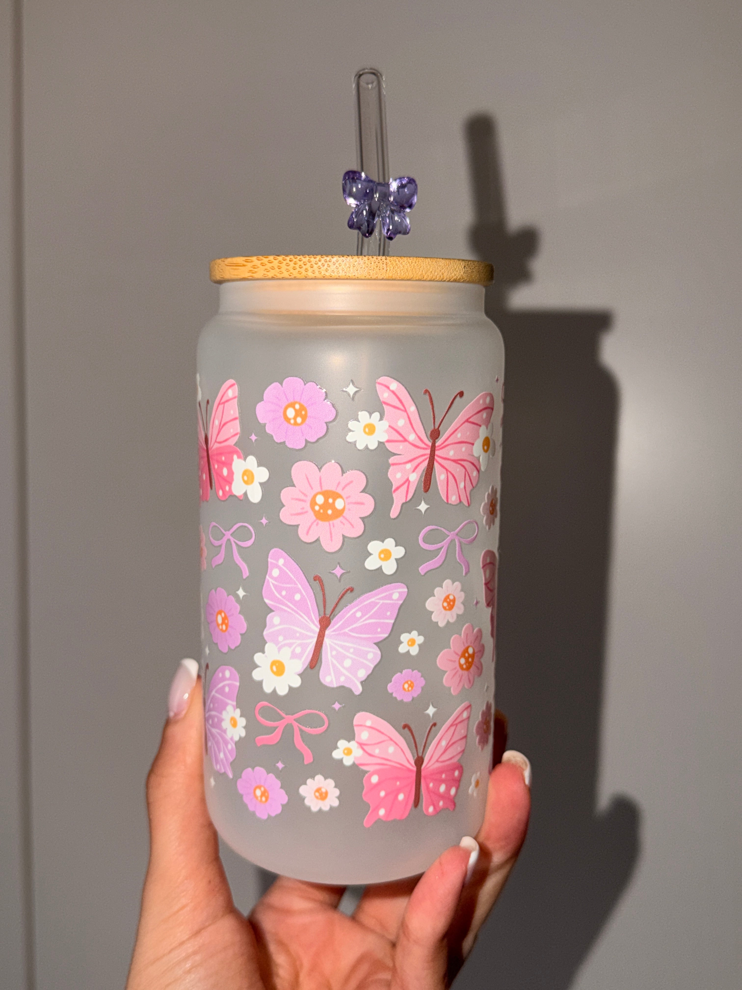 ButterflyTrinkglas 🌸 | 16 oz